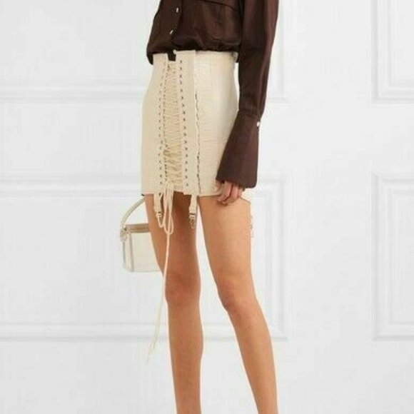 ORSEUND IRIS GAMINE SKIRT OFF WHITE - Picture 5 of 5